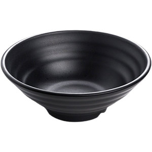 Bol à ramen en mélamine incassable <span class=keywords><strong>noir</strong></span> <span class=keywords><strong>mat</strong></span>, bols profonds pour soupe et nouilles, bols de service japonais et coréens en mélamine - Product Image 6