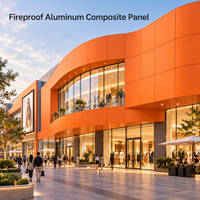 Panneau composite en aluminium ignifuge de 5 mm en argent brossé pour revêtement de hall d'ascenseur
