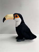 Jouet d'oiseau simulé, Toucan, Perroquet à bec en bec de canard, Oiseau bleu, Animal en peluche, Poupée en peluche avec rembourrage en coton PP pour enfants, cadeaux de mariage