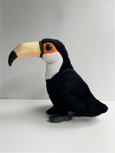 Jouet d'oiseau simulé, <span class=keywords><strong>Toucan</strong></span>, Perroquet à <span class=keywords><strong>bec</strong></span> long, Oiseau <span class=keywords><strong>bleu</strong></span> en peluche, Animal en peluche, Poupée en peluche, Cadeaux pour enfants - Product Image 4