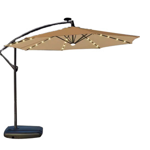 <span class=keywords><strong>Parasol</strong></span> d'extérieur à énergie solaire avec lumière pour villa, maison, cour, jardin, balcon, loisirs, parapluie banane imperméable - Product Image 3