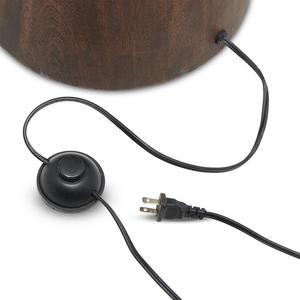 Lámpara de Pie Moderna E27 con Base de Madera en Forma de Cono, Pantalla de Bronce, Fuente de Luz LED de Alto CRI 90, Iluminación para Sala de Estar - Product Image 4