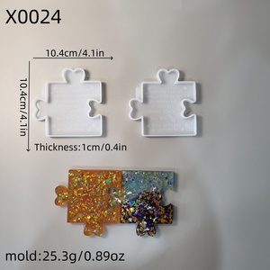Moules de coulée en résine faits à la main pour bricolage ornements décoratifs Ins Style Silicone outils de bureau Puzzle moule X0024 - Product Image 4