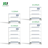Système de batterie modulaire 10 kWh 15,36 kWh 25 kW empilable LiFePO4 pour système de stockage solaire résidentiel
