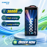Batterie Lipo 6S 22,2V 36000mAh 10C avec connecteur XT90, certifiée UN38.3, haute capacité, batterie au lithium polymère pour drone agricole UAV