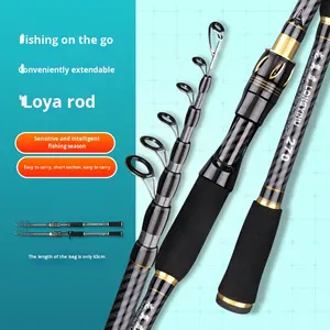 EVA kolu ile fabrika doğrudan satış karbon teleskopik olta taşınabilir büyük kılavuz halka uzun mesafe döküm şamandıra çubuk seti - Product Image 2