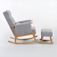 Fauteuil à bascule en bois écologique de style moderne, fauteuil paresseux fluide pour enfants, marque TEFFUL, pour salon, bureau à domicile