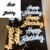 Enseigne au néon Happy Birthday Lets Party Led Neon Sign Home Sign Wall Decor