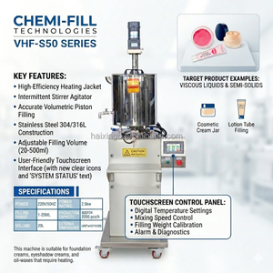 Macchina Riempitrice Verticale Efficiente per la <span class=keywords><strong>Produzione</strong></span> di Rossetti, Balsami, Candele, Creme Cosmetiche e <span class=keywords><strong>Prodotti</strong></span> per la Cura Personale - Product Image 2