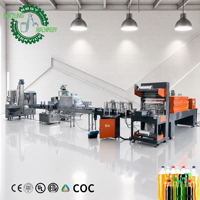 Station d'embouteillage de boissons gazeuses commerciale durable, série DCGF8-8-3, 1000 BPH, avec certificats ISO et CE