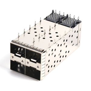 Ensemble de connecteurs de fibre <span class=keywords><strong>optique</strong></span> SFPP-3131-L, cage SFP 2x2, connecteur femelle avec conduit de lumière pour module de fibre - Product Image 2