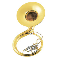 Sousaphone Bb en laiton, instrument à vent professionnel de qualité supérieure, laqué or / plaqué argent, basses profondes, trompe de fanfare, tuba, sousaphone