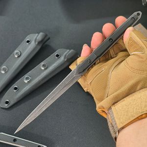 熱販売中 アウトドア 高硬度440C鋼 固定刃 サバイバル タクティカル ハンティングナイフ ABSハンドル付き - Product Image 4