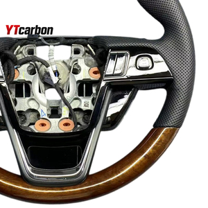 พวงมาลัยหนังแท้ลายไม้สไตล์วินเทจ YTcarbon สำหรับ Continental Nautilus NAVIGATOR อะไหล่ตกแต่งรถยนต์ - Product Image 2