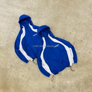 Fashion Design Windbreaker <b>Jacket</b> Manufacturer Custom High Quality Nylon Patchwork Zip up Hoody Coat Windbreaker <b>Jacket</b> <b>for</b> <b>Men</b> - Product Image 1