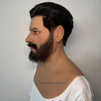 Masques en silicone souple élastique de haute simulation, fabriqués à la main en usine, pour jeunes hommes, masque réaliste pour Halloween, cosplay, masque de film