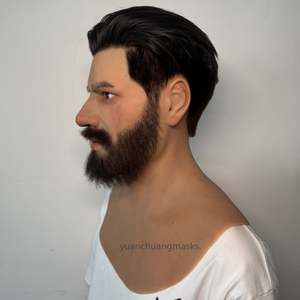 Maschere in Silicone Morbido Elastico Realistiche di Alta Qualità, Realizzate a Mano, per Uomini Giovani, Maschere per Halloween, Cosplay e Film - Product Image 4
