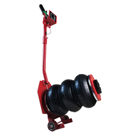Cric pneumatique à triple sac Quick-Lift 3 tonnes avec poignées latérales pour réparation de véhicules en garage, outils de levage de voiture