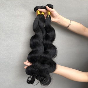 Vente <span class=keywords><strong>en</strong></span> gros expédition <span class=keywords><strong>rapide</strong></span> couleur naturelle vague de corps paquets de cheveux alignés sur les cuticules cheveux humains brésiliens produits prêts à expédier - Product Image 4