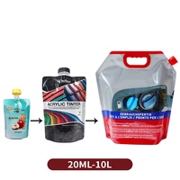 Poche Souple Personnalisée Grande Capacité avec Bec Verseur pour Lessive Liquide, Sac d'Emballage en Plastique 2L 5L pour Détergent