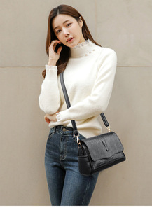 Sac à main à motif crocodile pour femmes Sac à main et sacs à main Vintage Classic Solid Style Shoulder Bags Small Tote Bags for Ladies - Product Image 2