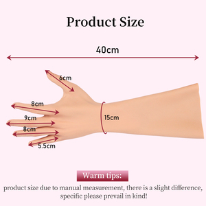 OEMODM Manche de <span class=keywords><strong>bras</strong></span> prothétique en silicone réaliste pour la pratique et l'entraînement au <span class=keywords><strong>tatouage</strong></span>, et comme forme mammaire 500g - Product Image 5
