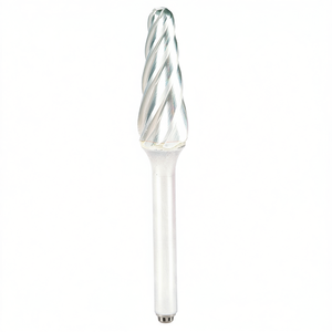 Fraise rotative conique à tête sphérique Ttake Ab8700, diamètre 3 mm, longueur 14 mm, coupe Z6 pour le meulage et le façonnage de précision - Product Image 2