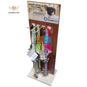 우아한 금속 교수형 디스플레이 랙 바닥 서있는 애완 동물 장난감 개 가죽 끈 랙 스탠드 선반 - Product Image 4