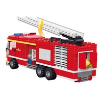 COGO 324 pièces, jouets éducatifs de construction de camions de pompiers pour enfants
