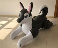 Usine vend des modèles de chiens gonflables personnalisés de dessin animé animal adorable pour la décoration intérieure