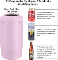 Refroidisseur de canettes isolé en acier inoxydable à double paroi 4 en 1 personnalisé refroidisseur de bière maigre d'une capacité de 12oz pour les fêtes