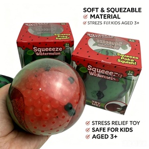 Cute Needoh Watermelon Fidget <b>Toy</b> for Stress Support Sensory Calm and Portable <b>Desk</b> Fun with Soft Squishy Texture Anytime - Product Image 1