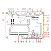 Ordinateur à carte unique industriel avec chipset Intel mémoire 3.5 \ "I5 DDR3 pour applications de bureau-Nouveau