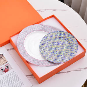 Low Price Hot Selling Scarf Series Dinner Plate Main Plate 10 Inch 8 Inch Plate <b>Set</b> - Product Image 3