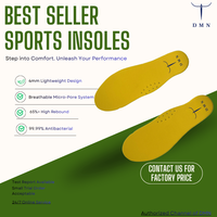 Semelles de sport confortables en TPU, 4 mm, haute résilience 65 %, respirantes, anti-odeur, soutien de la voûte plantaire, lavables, mousse supercritique, pour le travail debout
