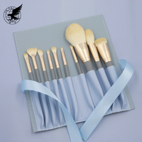 Ensemble de pinceaux de maquillage à prix avantageux, 10 pièces, en fibres de maïs, outils cosmétiques, kit de pinceaux de maquillage, ensemble acceptable, outil de pinceau OEM