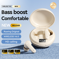 Écouteurs sans fil M164 TWS 6.0 intra-auriculaires avec réduction de bruit ENC, contrôle tactile LED, son Hi-Fi confortable, étanchéité IPX4, faible latence