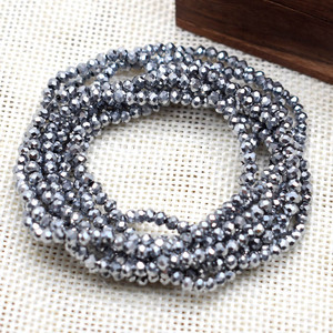 2mm Plating Faceted Rondelle Crystal Glass <strong>Beads</strong> for Jewelry Making Loose Glass Seed <strong>Beads</strong> Factory <strong>Wholesale</strong> Crystal <strong>Beads</strong> - Product Image 6