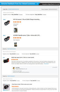 MIGE 130 Series 1kW 10Nm AC 220V Servomotor Servo Motor Máquina DE COSER Servomotor de alto par - Product Image 6