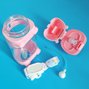 แก้วหัดดื่มแบบหลอดดูดลายการ์ตูน Tritan ปลอดสาร BPA เป็นมิตรกับสิ่งแวดล้อม ป้องกันการหก ขนาด 10 ออนซ์ สำหรับเด็กอายุ 1-3 ปี ล้างในเครื่องล้างจานได้ พร้อมสายสะพาย - Product Image 5