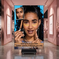 Écran LED pliable pour affichage publicitaire, intérieur, HD, P1.25, P1.86, P2, P2.5, GOB, pour centre commercial