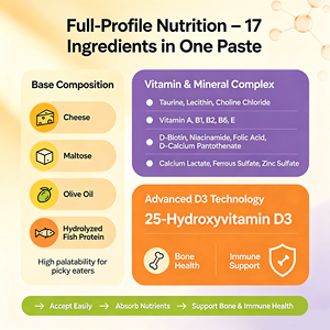 <span class=keywords><strong>Pasta</strong></span> <span class=keywords><strong>Vitaminica</strong></span> per Gatti Esigenti, Gattini e Gatti Anziani, Supporto Post-Operatorio, Crema Nutriente ad Alta Palatabilità, 120g - Product Image 2