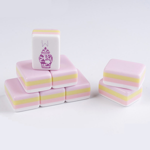 Custom-made Layer 166 Tiles Mah Jongg <b>Set</b> Creative Pink <b>Mahjong</b> <b>Set</b> Modern Acrylic <b>Mahjong</b> Game <b>Set</b> Entainment for Adult - Product Image 4