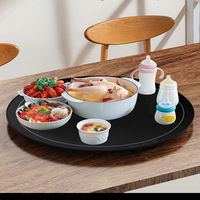 Chauffe-plats rotatif intelligent 60cm, plateau chauffant en verre trempé avec minuterie et verrouillage pour enfants, rotation automatique pour buffet à la maison, étanche