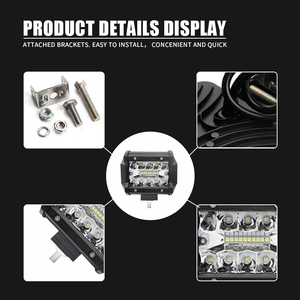 Projecteur de travail LED 4 pouces 26W pour remplacement/réparation, qualité supérieure, alimentation 12V, étanche IP68, faisceau combiné large et spot pour voiture - Product Image 6