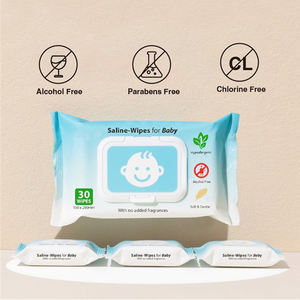 OM/odm ผ้าเช็ดทำความสะอาดน้ำเกลือสูตรอ่อนโยนและไม่ระคายเคือง100% ผ้าเปียกย่อยสลายได้ตามธรรมชาติสำหรับจมูกอุดอู้ความเย็นและไข้หวัดใหญ่ - Product Image 3