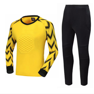 Venta al por mayor de ropa de fútbol de manga larga <span class=keywords><strong>portero</strong></span> uniforme Jersey medias traje conjunto de ropa de <span class=keywords><strong>portero</strong></span> de fútbol - Product Image 1