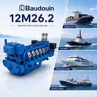 Moteur diesel marin Baudouin 12M26.2 900 ch 1000 ch 1099 ch 1201 ch 4 temps 12 cylindres pour propulsion robuste de ferry de passagers