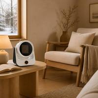 Souffleur d'air chaud de bureau ABS ignifuge de petite taille avec écran LED, le mieux noté pour les espaces restreints