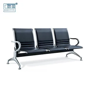 Стул для ожидания, коммерческая мебель, металлический стул для аэропорта с подушкой, современные кресла